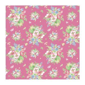 Benartex Charming Pink Cotton Fabric by the Yard, ,1 yard
